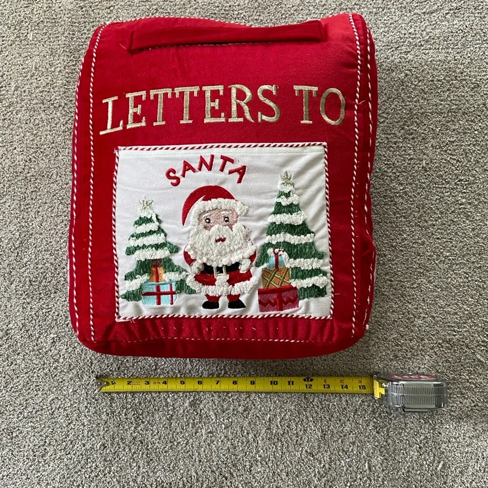 Letters to Santa Mailbox Pillow Cupcakes & Cashmere Christmas & Holiday Pillow